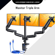 Load image into Gallery viewer, Triple Monitor Arm
