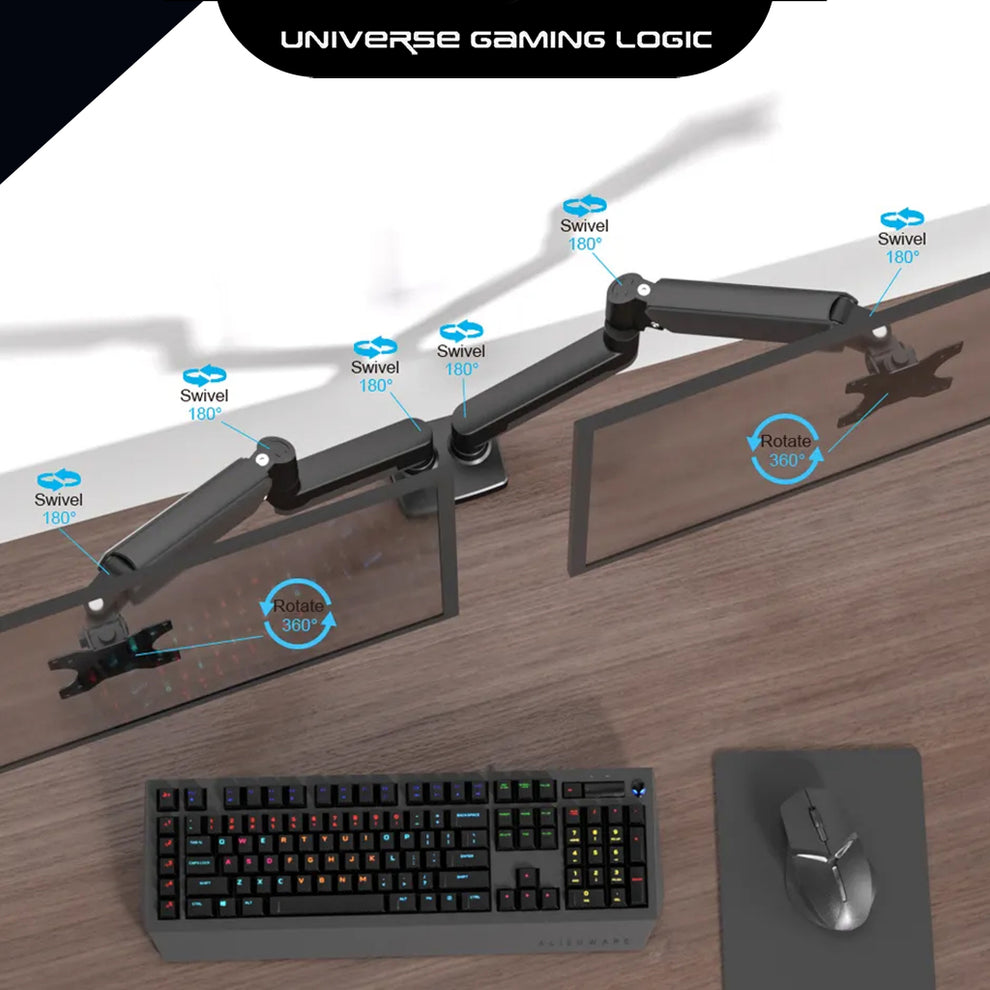 UGL Dual Monitor Arm – UNIVERSE GAMING LOGIC
