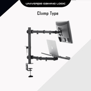 Monitor Arm with Laptop Holder