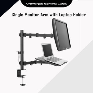 Monitor Arm with Laptop Holder